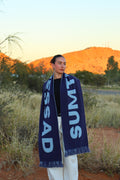 Oversized Scarf (Navy/Baby Blue)