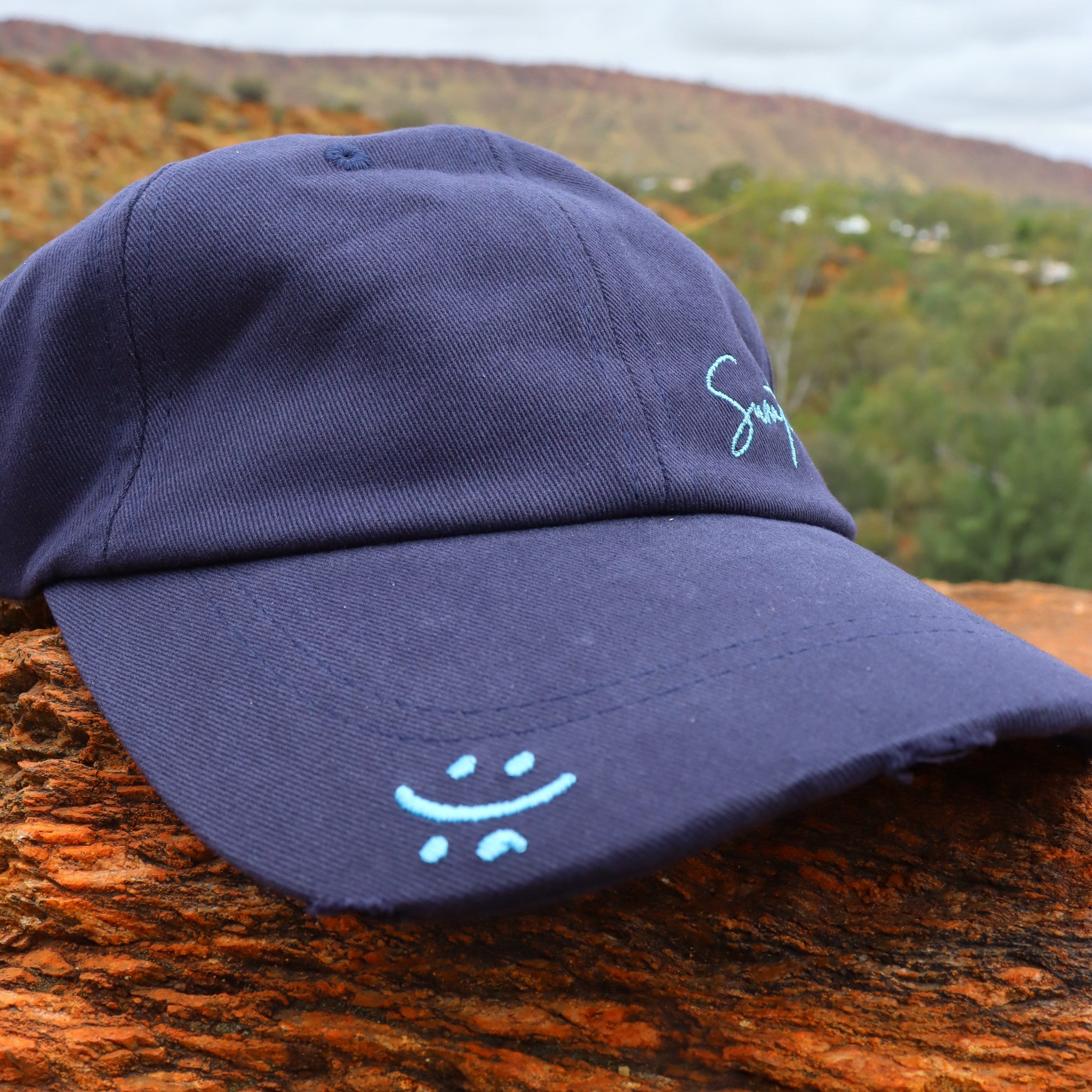 Distressed Cap - Navy