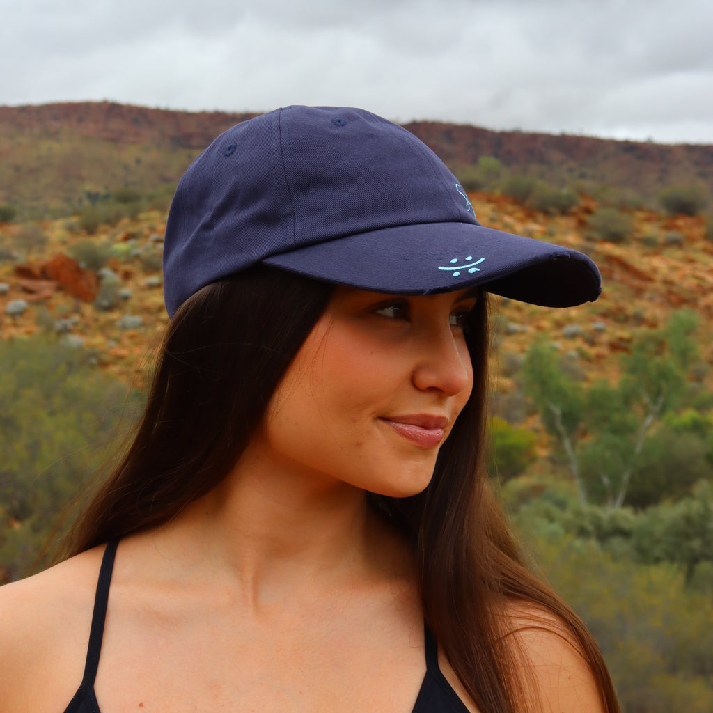 Distressed Cap - Navy